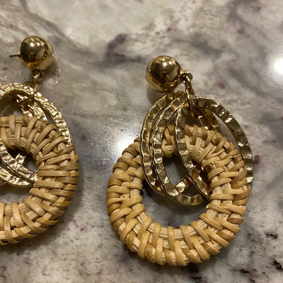 Basket Earrings **BUNDLE THIS ITEM AND SAVE** - Picture 4 of 7